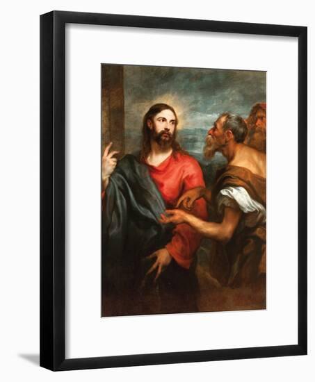 The Tribute Money, Ca 1625-Sir Anthony Van Dyck-Framed Giclee Print