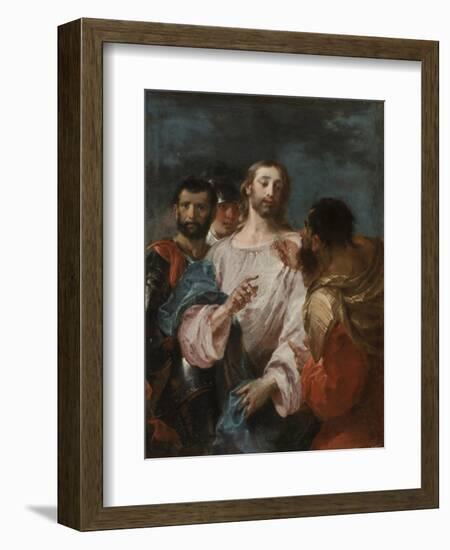 The Tribute Money, Early 1740s-Giuseppe Bazzani-Framed Giclee Print