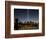 The Tribute of Light Memorial Shines into the Sky Over the Night Skyline of New York City-null-Framed Photographic Print