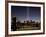 The Tribute of Light Memorial Shines into the Sky Over the Night Skyline of New York City-null-Framed Photographic Print