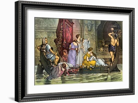 The Tribute to the Minotaur - the Interests of All Other States Sacrificed to the Protection Monste-Bernard Gillam-Framed Giclee Print