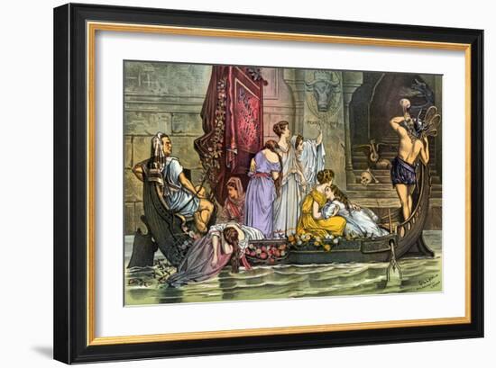 The Tribute to the Minotaur - the Interests of All Other States Sacrificed to the Protection Monste-Bernard Gillam-Framed Giclee Print