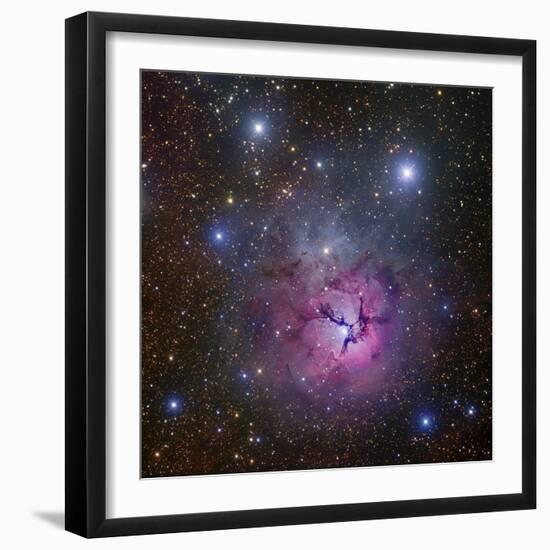 The Trifid Nebula Located in Sagittarius-Stocktrek Images-Framed Photographic Print