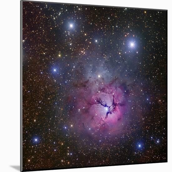 The Trifid Nebula Located in Sagittarius-Stocktrek Images-Mounted Photographic Print
