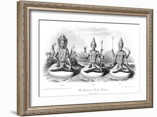 The Trimurti or Hindu Trinity-Andrew Thomas-Framed Giclee Print