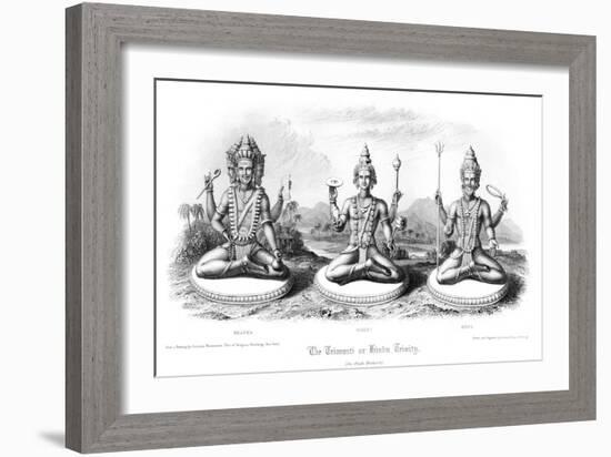 The Trimurti or Hindu Trinity-Andrew Thomas-Framed Giclee Print