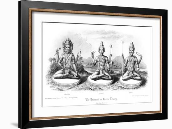 The Trimurti or Hindu Trinity-Andrew Thomas-Framed Giclee Print