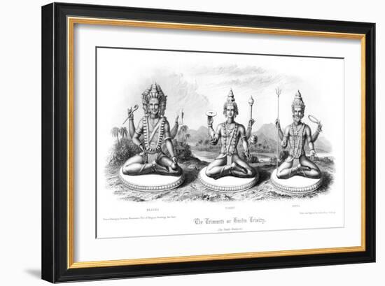 The Trimurti or Hindu Trinity-Andrew Thomas-Framed Giclee Print