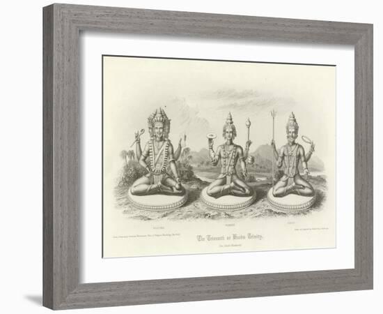 The Trimurti or Hindu Trinity-null-Framed Giclee Print