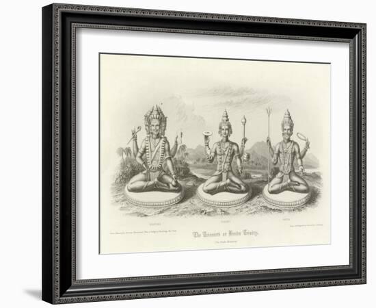 The Trimurti or Hindu Trinity-null-Framed Giclee Print