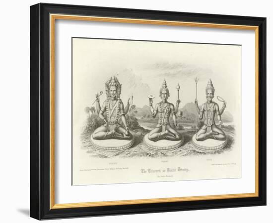 The Trimurti or Hindu Trinity-null-Framed Giclee Print