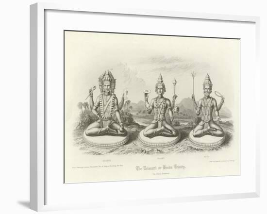 The Trimurti or Hindu Trinity-null-Framed Giclee Print