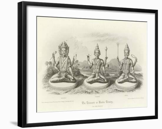 The Trimurti or Hindu Trinity-null-Framed Giclee Print