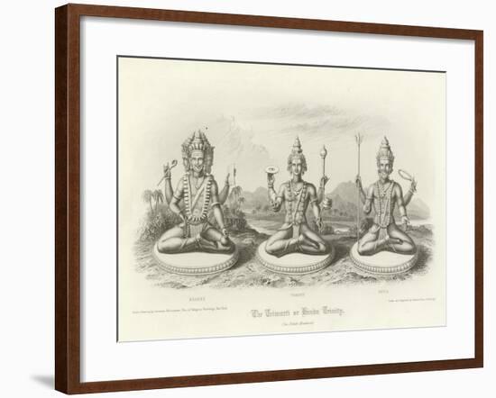 The Trimurti or Hindu Trinity-null-Framed Giclee Print
