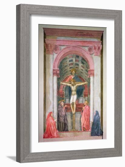 The Trinity, 1427-28 (Detail)-Tommaso Masaccio-Framed Giclee Print