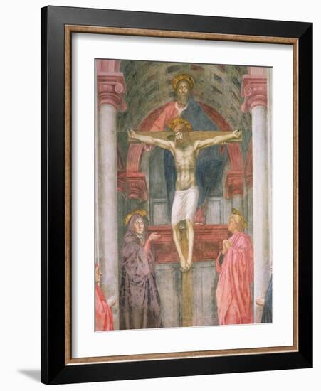 The Trinity, 1427-28 (Detail)-Tommaso Masaccio-Framed Giclee Print