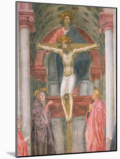 The Trinity, 1427-28 (Detail)-Tommaso Masaccio-Mounted Giclee Print