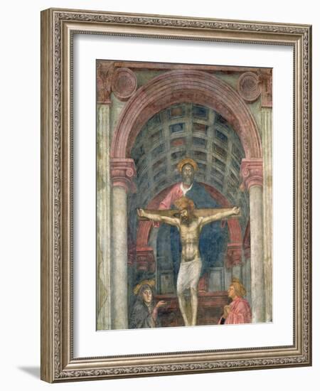 The Trinity, 1427-28-Tommaso Masaccio-Framed Giclee Print