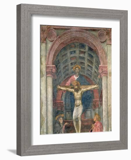 The Trinity, 1427-28-Tommaso Masaccio-Framed Giclee Print