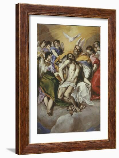 The Trinity 1577-9 Painted at Toledo 300X179Cm-El Greco-Framed Giclee Print