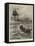 The Trinity House Ship Visiting a Lighthouse in the Mouth of the Thames-Charles Joseph Staniland-Framed Premier Image Canvas