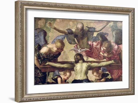 The Trinity-Jacopo Robusti Tintoretto-Framed Giclee Print