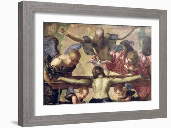 The Trinity-Jacopo Robusti Tintoretto-Framed Giclee Print