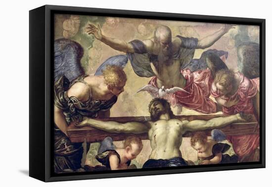 The Trinity-Jacopo Robusti Tintoretto-Framed Premier Image Canvas