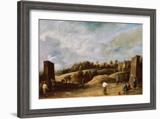 The Trio of the Crossbow-David Teniers the Younger-Framed Giclee Print