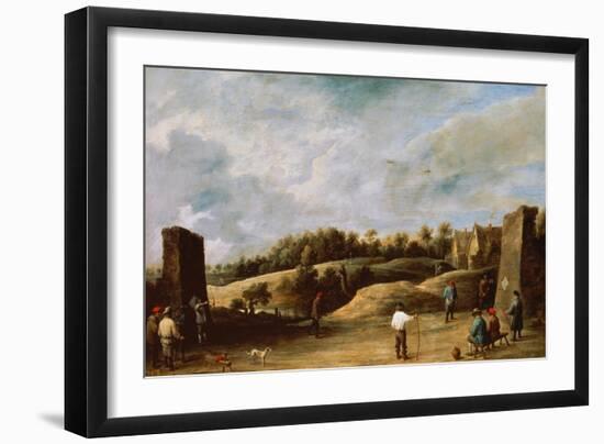 The Trio of the Crossbow-David Teniers the Younger-Framed Giclee Print