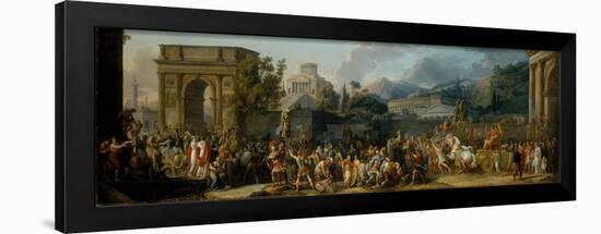 The Triumph of Aemilius Paulus, 1789-Antoine Charles Horace Vernet-Framed Giclee Print