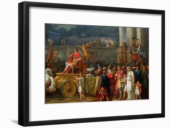 The Triumph of Aemilius Paulus,-Antoine Charles Horace Vernet-Framed Art Print