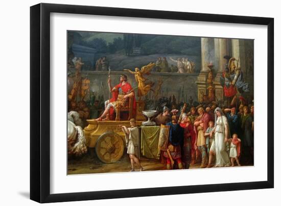 The Triumph of Aemilius Paulus,-Antoine Charles Horace Vernet-Framed Art Print