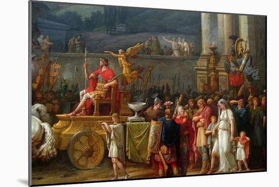 The Triumph of Aemilius Paulus,-Antoine Charles Horace Vernet-Mounted Art Print