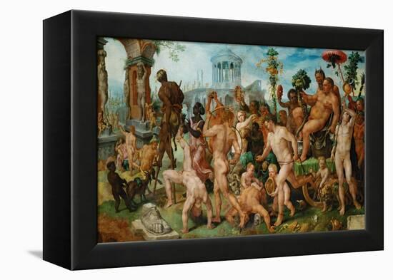 The Triumph of Bacchus, 1536-7-Maerten van Heemskerck-Framed Premier Image Canvas