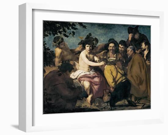 The Triumph of Bacchus or the Drunkards-Diego Velazquez-Framed Art Print