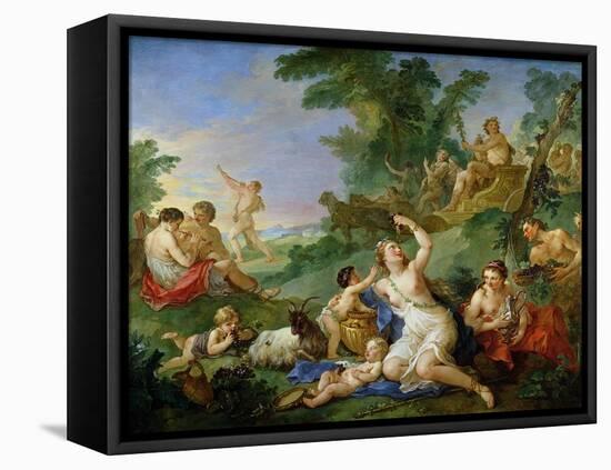 The Triumph of Bacchus-Charles Joseph Natoire-Framed Premier Image Canvas