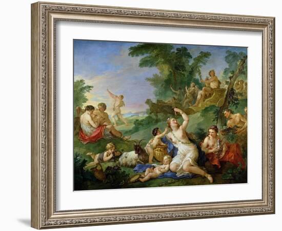The Triumph of Bacchus-Charles Joseph Natoire-Framed Giclee Print