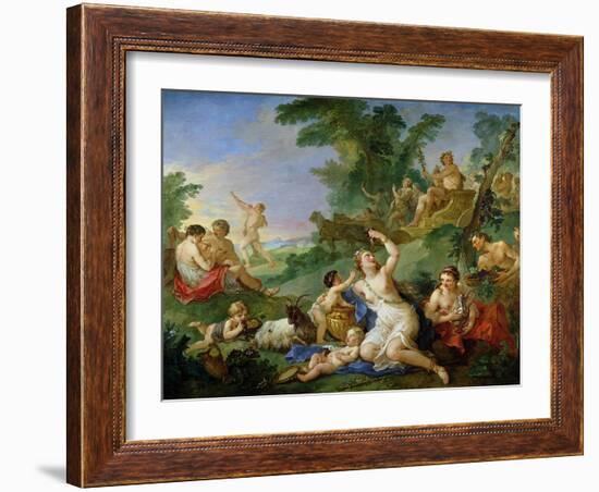 The Triumph of Bacchus-Charles Joseph Natoire-Framed Giclee Print