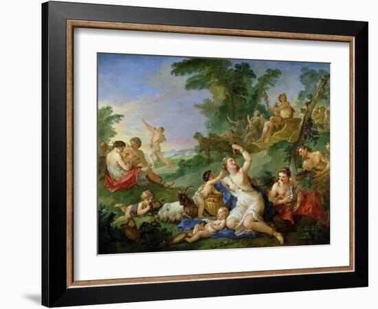 The Triumph of Bacchus-Charles Joseph Natoire-Framed Giclee Print