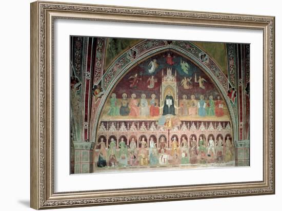 The Triumph of Catholic Doctrine, Personified in St. Thomas Aquinas-Andrea di Bonaiuto-Framed Giclee Print