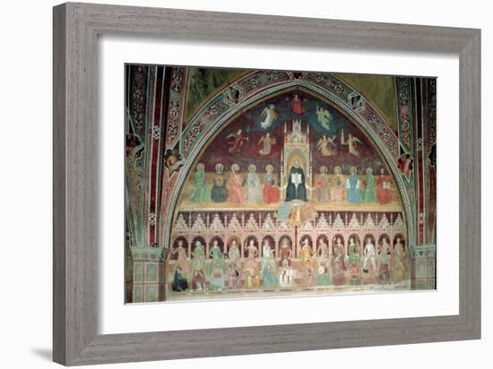 The Triumph of Catholic Doctrine, Personified in St. Thomas Aquinas-Andrea di Bonaiuto-Framed Giclee Print