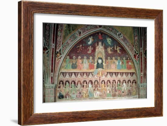 The Triumph of Catholic Doctrine, Personified in St. Thomas Aquinas-Andrea di Bonaiuto-Framed Giclee Print