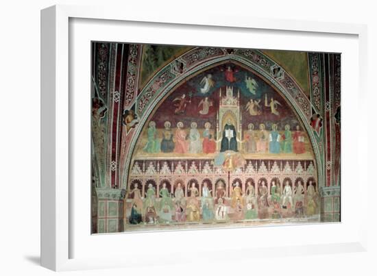 The Triumph of Catholic Doctrine, Personified in St. Thomas Aquinas-Andrea di Bonaiuto-Framed Giclee Print