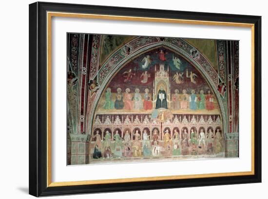 The Triumph of Catholic Doctrine, Personified in St. Thomas Aquinas-Andrea di Bonaiuto-Framed Giclee Print