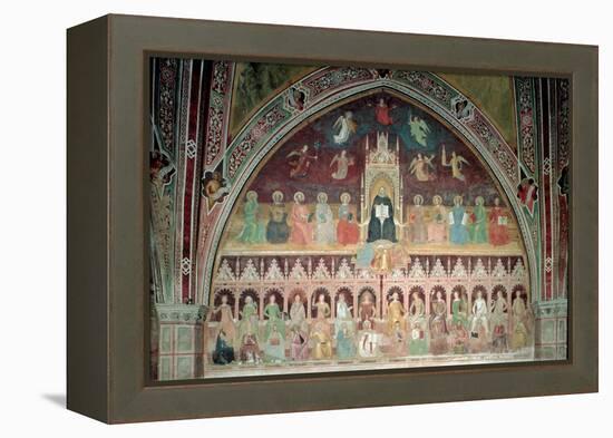 The Triumph of Catholic Doctrine, Personified in St. Thomas Aquinas-Andrea di Bonaiuto-Framed Premier Image Canvas