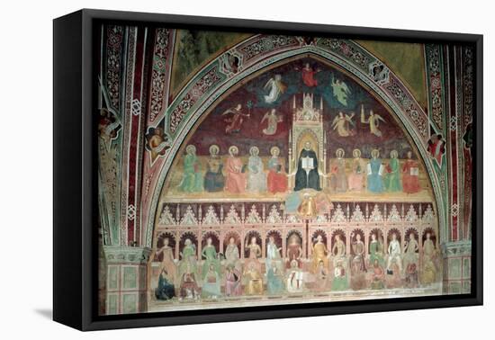 The Triumph of Catholic Doctrine, Personified in St. Thomas Aquinas-Andrea di Bonaiuto-Framed Premier Image Canvas
