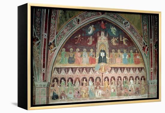 The Triumph of Catholic Doctrine, Personified in St. Thomas Aquinas-Andrea di Bonaiuto-Framed Premier Image Canvas