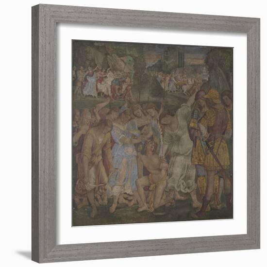 The Triumph of Chastity: Love Disarmed and Bound, 1509-Luca Signorelli-Framed Giclee Print