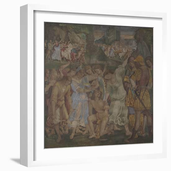 The Triumph of Chastity: Love Disarmed and Bound, 1509-Luca Signorelli-Framed Giclee Print